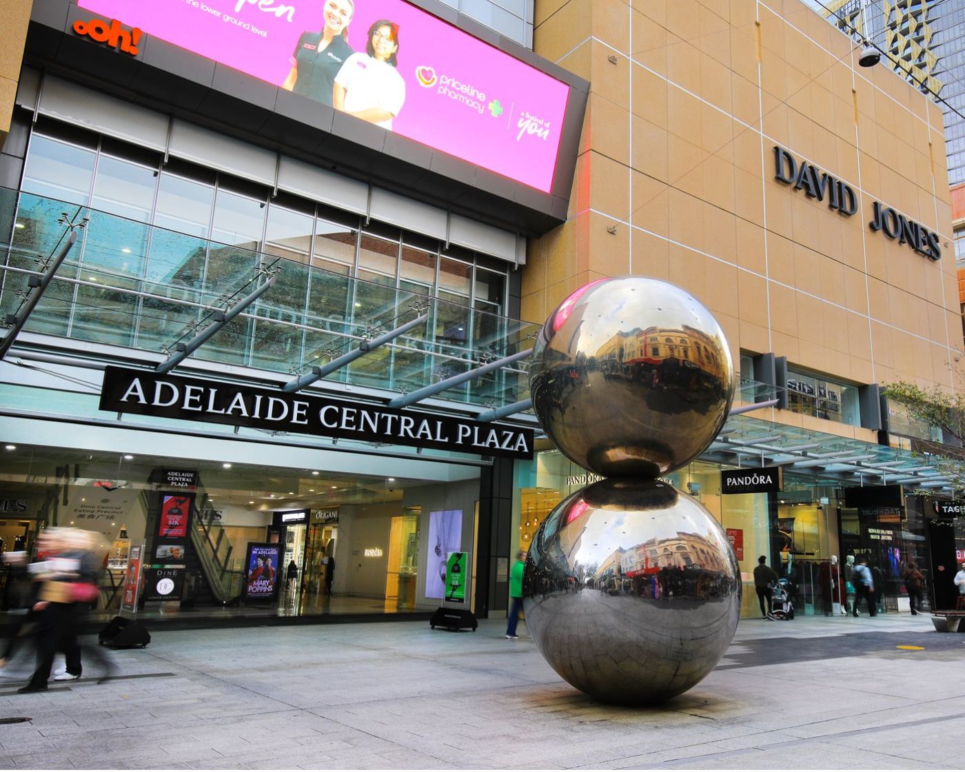 Rundle Mall Entrance, The Malls Balls
